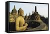 Borobodur, UNESCO World Heritage Site, Kedu Plain, Java, Indonesia, Southeast Asia, Asia-Jochen Schlenker-Framed Stretched Canvas