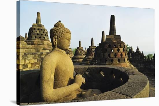 Borobodur, UNESCO World Heritage Site, Kedu Plain, Java, Indonesia, Southeast Asia, Asia-Jochen Schlenker-Stretched Canvas