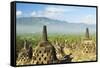 Borobodur, UNESCO World Heritage Site, Kedu Plain, Java, Indonesia, Southeast Asia, Asia-Jochen Schlenker-Framed Stretched Canvas