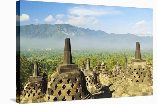 Borobodur, UNESCO World Heritage Site, Kedu Plain, Java, Indonesia, Southeast Asia, Asia-Jochen Schlenker-Stretched Canvas