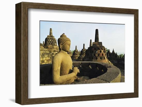 Borobodur, UNESCO World Heritage Site, Kedu Plain, Java, Indonesia, Southeast Asia, Asia-Jochen Schlenker-Framed Photographic Print