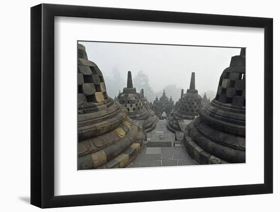 Borobodur, UNESCO World Heritage Site, Kedu Plain, Java, Indonesia, Southeast Asia, Asia-Jochen Schlenker-Framed Photographic Print