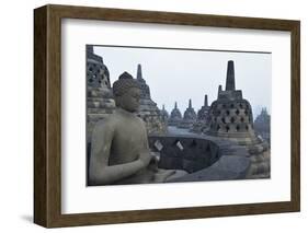 Borobodur, UNESCO World Heritage Site, Kedu Plain, Java, Indonesia, Southeast Asia, Asia-Jochen Schlenker-Framed Photographic Print