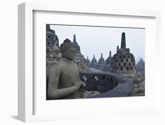 Borobodur, UNESCO World Heritage Site, Kedu Plain, Java, Indonesia, Southeast Asia, Asia-Jochen Schlenker-Framed Photographic Print