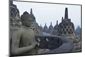 Borobodur, UNESCO World Heritage Site, Kedu Plain, Java, Indonesia, Southeast Asia, Asia-Jochen Schlenker-Mounted Photographic Print