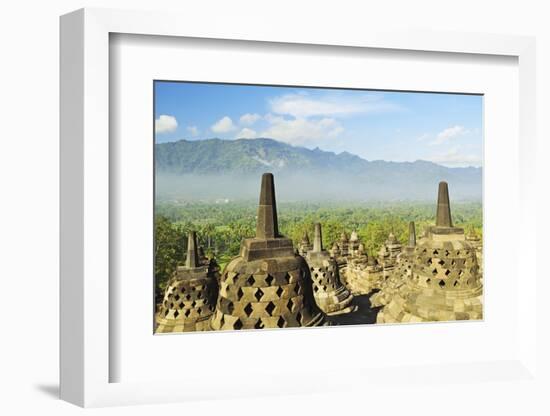 Borobodur, UNESCO World Heritage Site, Kedu Plain, Java, Indonesia, Southeast Asia, Asia-Jochen Schlenker-Framed Photographic Print