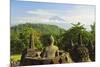 Borobodurwith Mount Merapi in the Distance, Kedu Plain, Java, Indonesia-Jochen Schlenker-Mounted Photographic Print