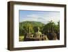 Borobodurwith Mount Merapi in the Distance, Kedu Plain, Java, Indonesia-Jochen Schlenker-Framed Photographic Print