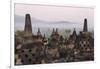 Borobudur at Dawn, UNESCO World Heritage Site, Java, Indonesia-Keren Su-Framed Photographic Print