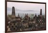 Borobudur at Dawn, UNESCO World Heritage Site, Java, Indonesia-Keren Su-Framed Photographic Print