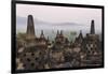 Borobudur at Dawn, UNESCO World Heritage Site, Java, Indonesia-Keren Su-Framed Photographic Print