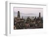 Borobudur at Dawn, UNESCO World Heritage Site, Java, Indonesia-Keren Su-Framed Photographic Print