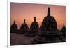 Borobudur Buddhist temple, at sunrise, Central Java, Indonesia-Dominic Byrne-Framed Photographic Print