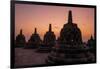 Borobudur Buddhist temple, at sunrise, Central Java, Indonesia-Dominic Byrne-Framed Photographic Print