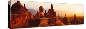 Borobudur Buddhist Temple Java Indonesia-null-Stretched Canvas