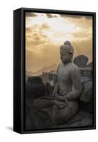 Borobudur Buddhist Temple, UNESCO World Heritage Site, Java, Indonesia, Southeast Asia-Angelo-Framed Stretched Canvas