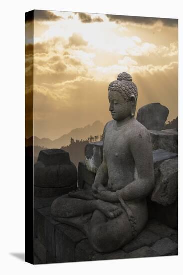 Borobudur Buddhist Temple, UNESCO World Heritage Site, Java, Indonesia, Southeast Asia-Angelo-Stretched Canvas