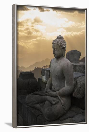 Borobudur Buddhist Temple, UNESCO World Heritage Site, Java, Indonesia, Southeast Asia-Angelo-Framed Photographic Print