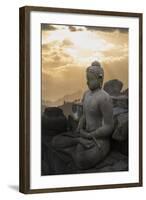 Borobudur Buddhist Temple, UNESCO World Heritage Site, Java, Indonesia, Southeast Asia-Angelo-Framed Photographic Print