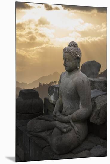 Borobudur Buddhist Temple, UNESCO World Heritage Site, Java, Indonesia, Southeast Asia-Angelo-Mounted Photographic Print