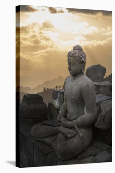 Borobudur Buddhist Temple, UNESCO World Heritage Site, Java, Indonesia, Southeast Asia-Angelo-Stretched Canvas