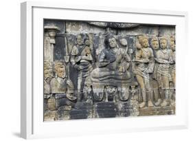 Borobudur Buddhist Temple, UNESCO World Heritage Site, Java, Indonesia, Southeast Asia-Angelo-Framed Photographic Print