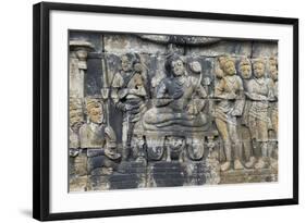 Borobudur Buddhist Temple, UNESCO World Heritage Site, Java, Indonesia, Southeast Asia-Angelo-Framed Photographic Print