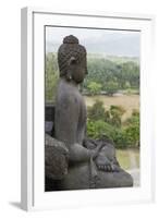 Borobudur Buddhist Temple, UNESCO World Heritage Site, Java, Indonesia, Southeast Asia-Angelo-Framed Photographic Print