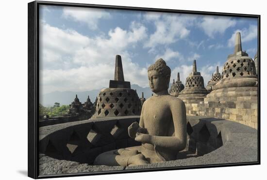 Borobudur Buddhist Temple, UNESCO World Heritage Site, Java, Indonesia, Southeast Asia-Angelo-Framed Photographic Print