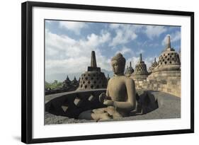 Borobudur Buddhist Temple, UNESCO World Heritage Site, Java, Indonesia, Southeast Asia-Angelo-Framed Photographic Print