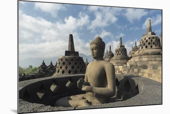 Borobudur Buddhist Temple, UNESCO World Heritage Site, Java, Indonesia, Southeast Asia-Angelo-Mounted Photographic Print