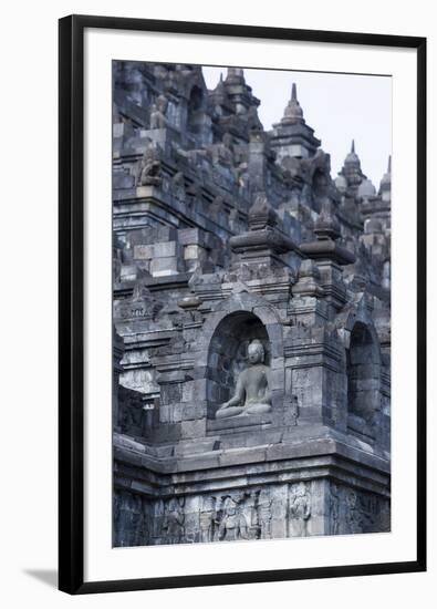 Borobudur Buddhist Temple, UNESCO World Heritage Site, Java, Indonesia, Southeast Asia-Angelo-Framed Photographic Print