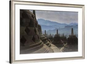 Borobudur Buddhist Temple, UNESCO World Heritage Site, Java, Indonesia, Southeast Asia-Angelo-Framed Photographic Print