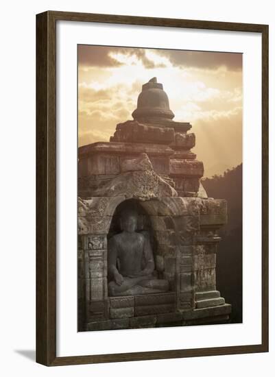 Borobudur Buddhist Temple, UNESCO World Heritage Site, Java, Indonesia, Southeast Asia-Angelo-Framed Photographic Print