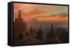 Borobudur Buddhist Temple, UNESCO World Heritage Site, Java, Indonesia, Southeast Asia-Angelo-Framed Stretched Canvas