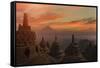 Borobudur Buddhist Temple, UNESCO World Heritage Site, Java, Indonesia, Southeast Asia-Angelo-Framed Stretched Canvas