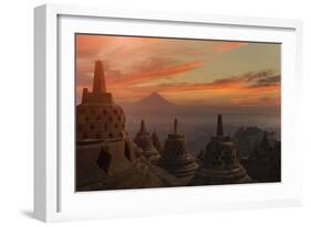 Borobudur Buddhist Temple, UNESCO World Heritage Site, Java, Indonesia, Southeast Asia-Angelo-Framed Photographic Print