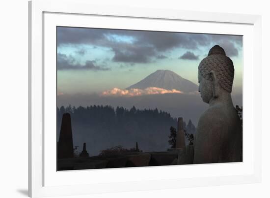 Borobudur Buddhist Temple, UNESCO World Heritage Site, Java, Indonesia, Southeast Asia-Angelo-Framed Photographic Print