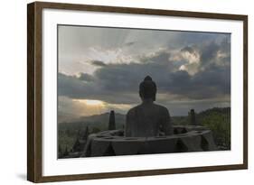 Borobudur Buddhist Temple, UNESCO World Heritage Site, Java, Indonesia, Southeast Asia-Angelo-Framed Photographic Print