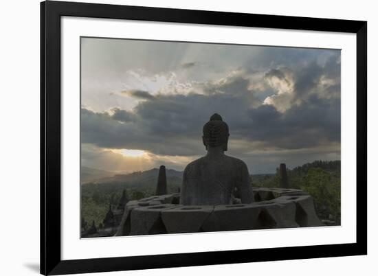 Borobudur Buddhist Temple, UNESCO World Heritage Site, Java, Indonesia, Southeast Asia-Angelo-Framed Photographic Print