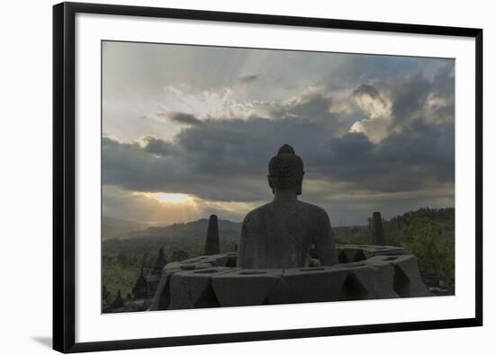 Borobudur Buddhist Temple, UNESCO World Heritage Site, Java, Indonesia, Southeast Asia-Angelo-Framed Photographic Print