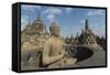 Borobudur Buddhist Temple, UNESCO World Heritage Site, Java, Indonesia, Southeast Asia-Angelo-Framed Stretched Canvas