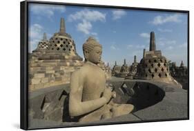 Borobudur Buddhist Temple, UNESCO World Heritage Site, Java, Indonesia, Southeast Asia-Angelo-Framed Photographic Print