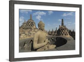 Borobudur Buddhist Temple, UNESCO World Heritage Site, Java, Indonesia, Southeast Asia-Angelo-Framed Photographic Print