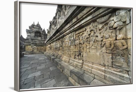 Borobudur Buddhist Temple, UNESCO World Heritage Site, Java, Indonesia, Southeast Asia-Angelo-Framed Photographic Print