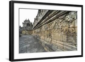 Borobudur Buddhist Temple, UNESCO World Heritage Site, Java, Indonesia, Southeast Asia-Angelo-Framed Photographic Print