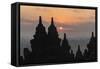 Borobudur Buddhist Temple, UNESCO World Heritage Site, Java, Indonesia, Southeast Asia-Angelo-Framed Stretched Canvas