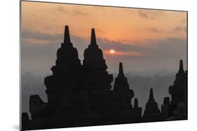 Borobudur Buddhist Temple, UNESCO World Heritage Site, Java, Indonesia, Southeast Asia-Angelo-Mounted Photographic Print