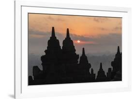 Borobudur Buddhist Temple, UNESCO World Heritage Site, Java, Indonesia, Southeast Asia-Angelo-Framed Photographic Print