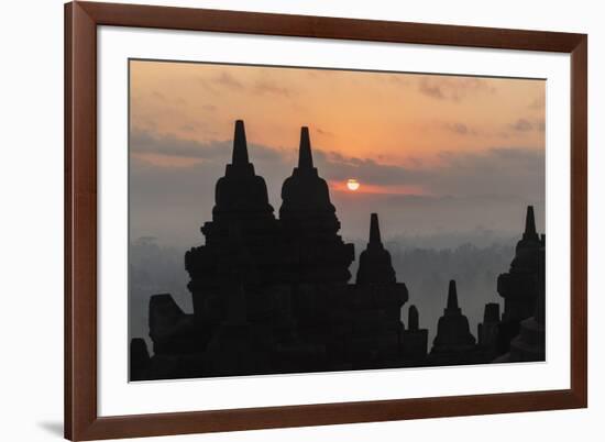 Borobudur Buddhist Temple, UNESCO World Heritage Site, Java, Indonesia, Southeast Asia-Angelo-Framed Photographic Print